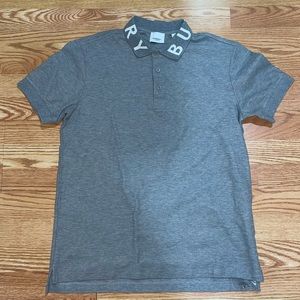 Mens Burberry Polo with Detail on the Collar